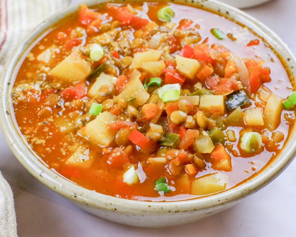 How To Make Spicy Tomato Lentil Soup